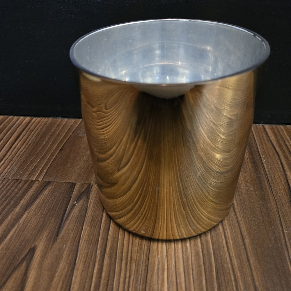 Lilly Pulitzer Target 5" Gold Glass Vase Planter Candle Holder Storage Glam Mod - Picture 1 of 4